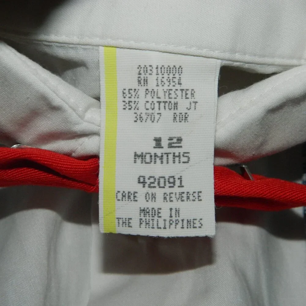 Vintage Boys 3 pc Short Shirt Captain Suit with Bowtie Size 12 M (EE-19)